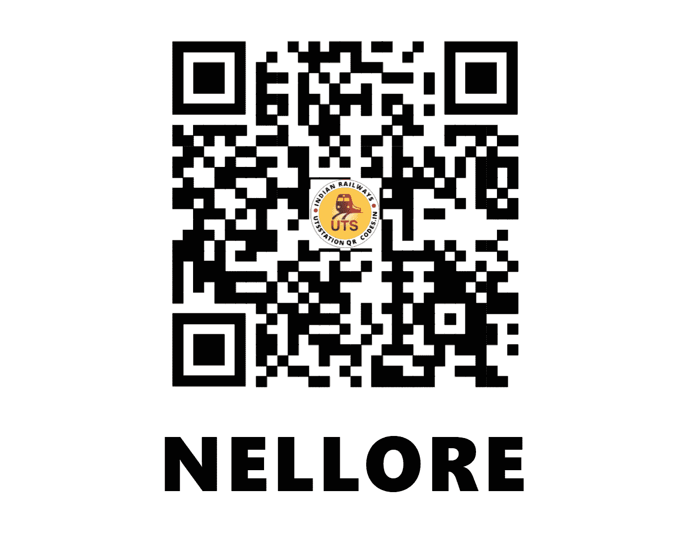 UTS QR Code for NELLORE - NLR (SC - ANDHRA PRADESH)